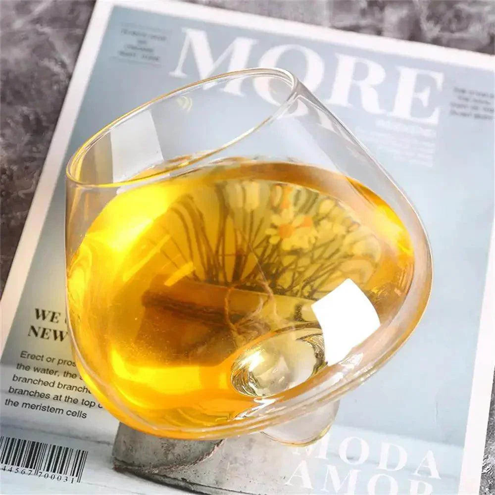 Irregular Rotating Whiskey Glass - My Store