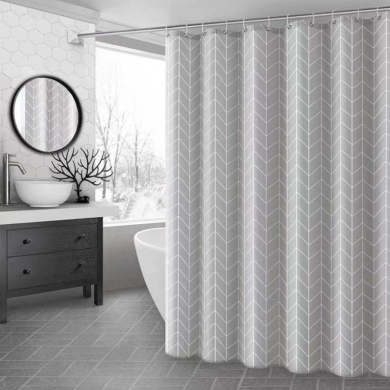 Thickened Waterproof Shower Curtain with Partition - My Store