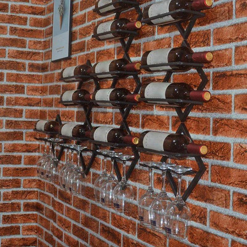 Wall-Mounted Upside Down Wine Rack - My Store