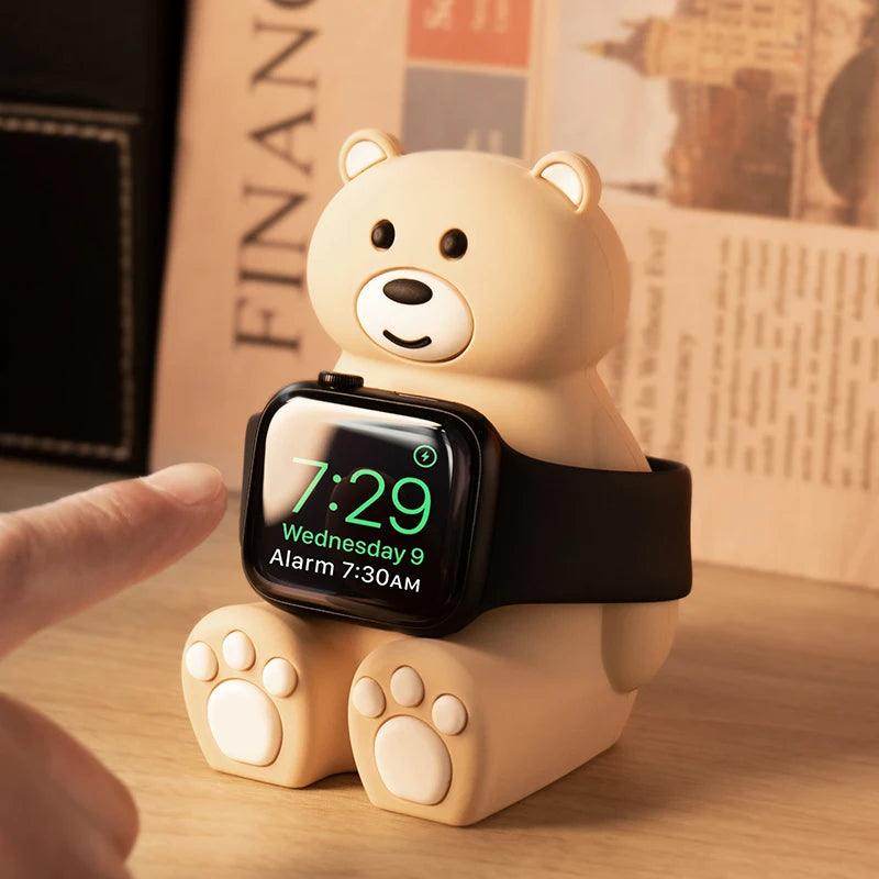 Cartoon Bear Apple Watch Charger Stand - My Store