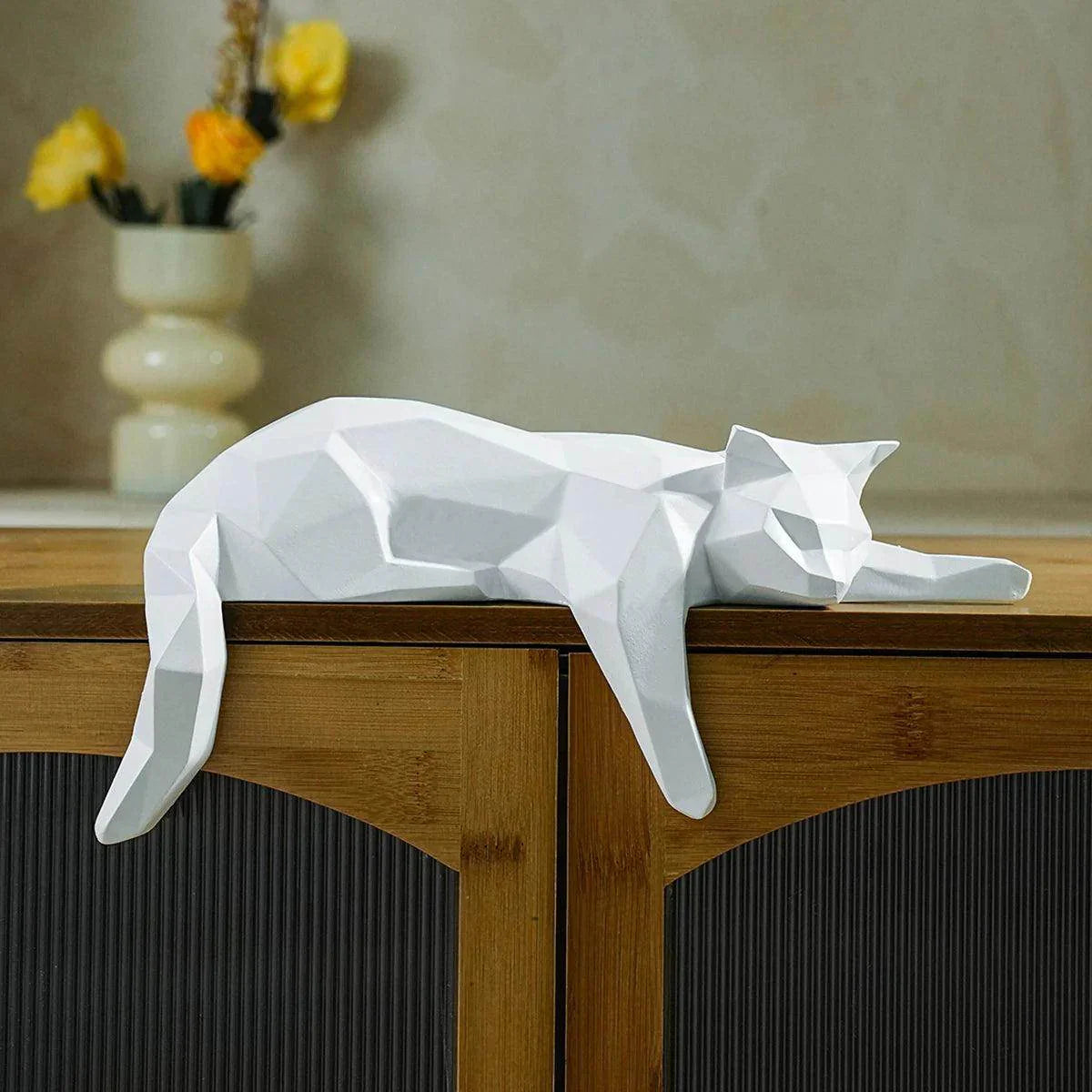 Geometric Cat Figurine - My Store