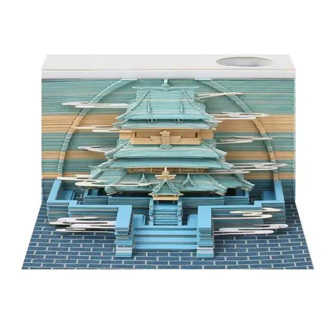 Mystical 3D Desk Calendar Pop-Up Castle - My Store