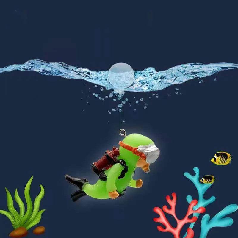 Mini Diver Glow Aquarium Decor with Floating Ball - My Store