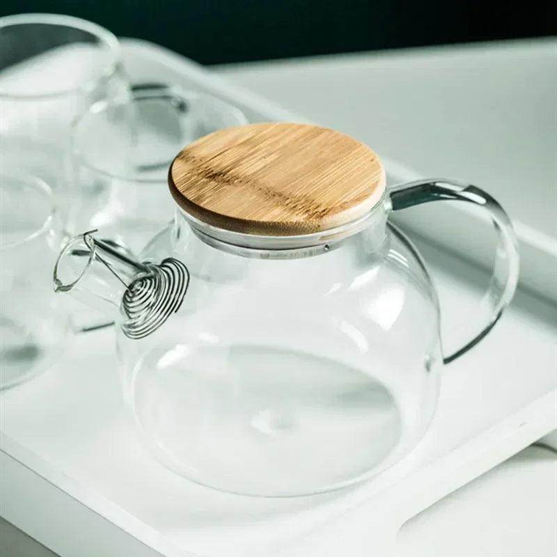 1.8L Transparent Borosilicate Glass Teapot - My Store