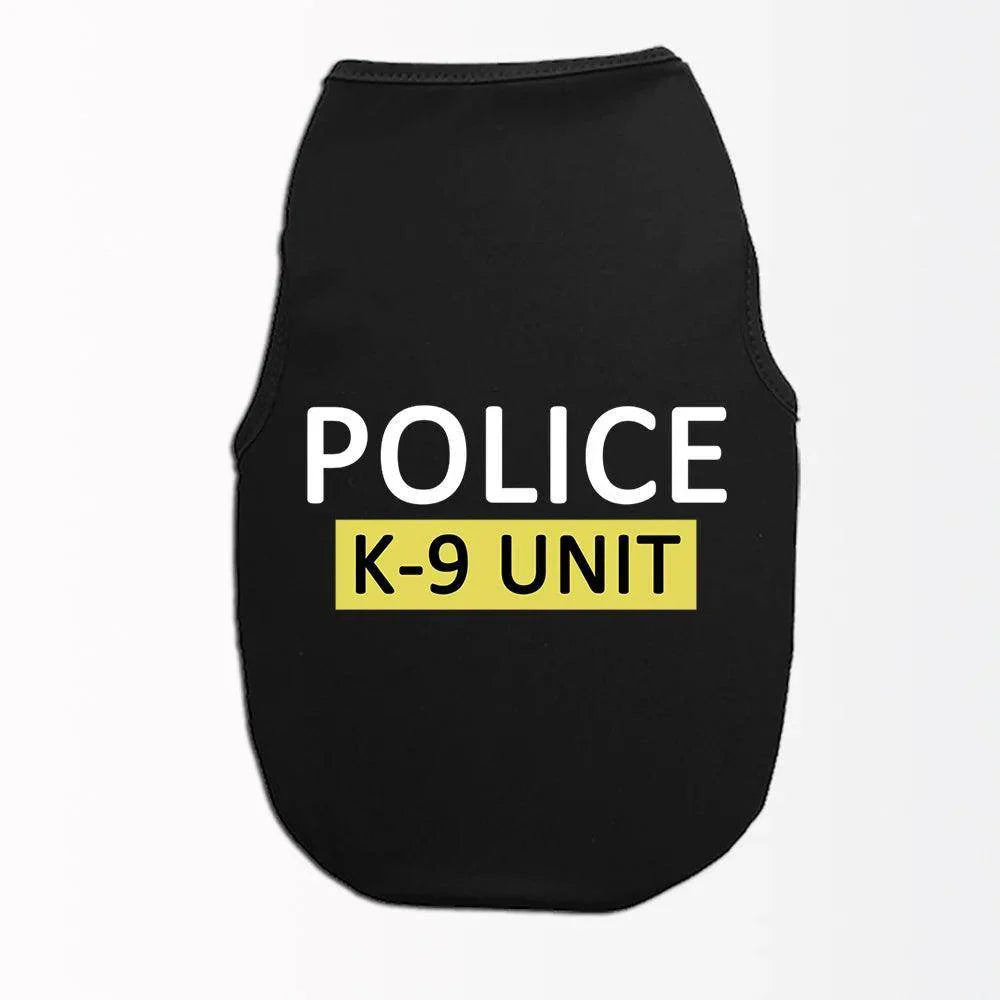 Pet Cats Dogs Cartoon POLICE Print Vest Cats and Dogs Spring Summer Breathable Comfortable For Small and Medium Dog - My Store