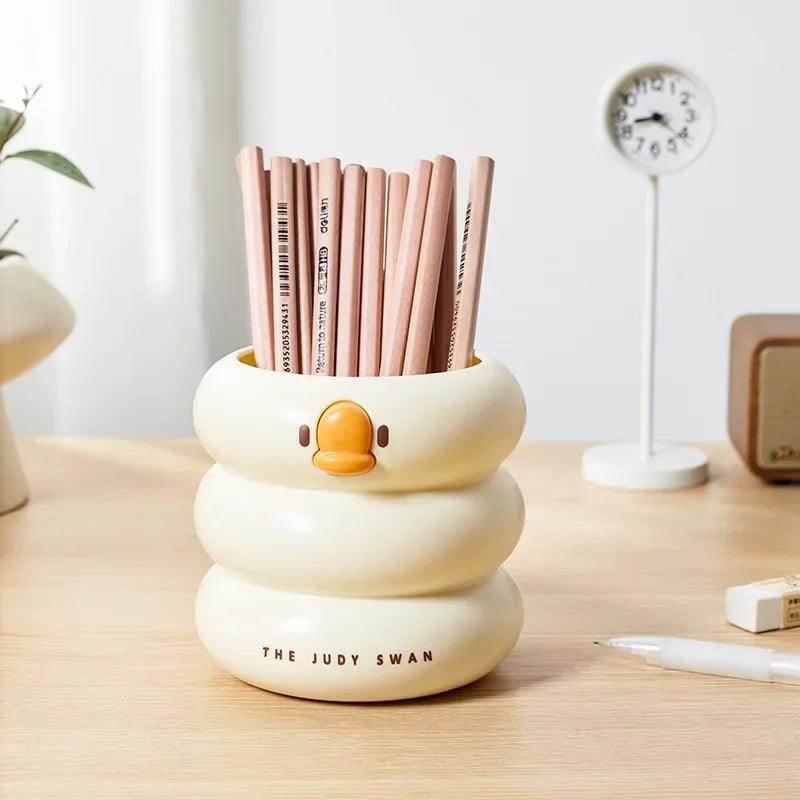 Cute Cartoon Round Pencil Holder - My Store