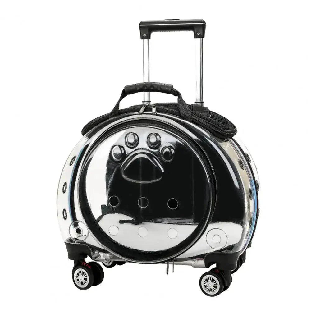 Pet Trolley Case - Ventilated, Silent Wheels - My Store