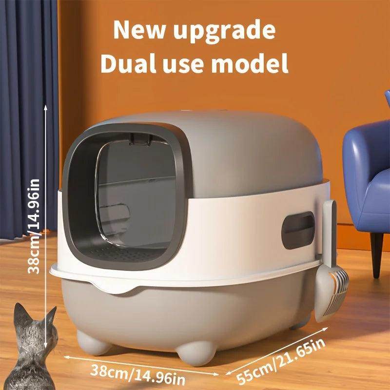 Closed Cat Litter Box, Foldable Design - My Store