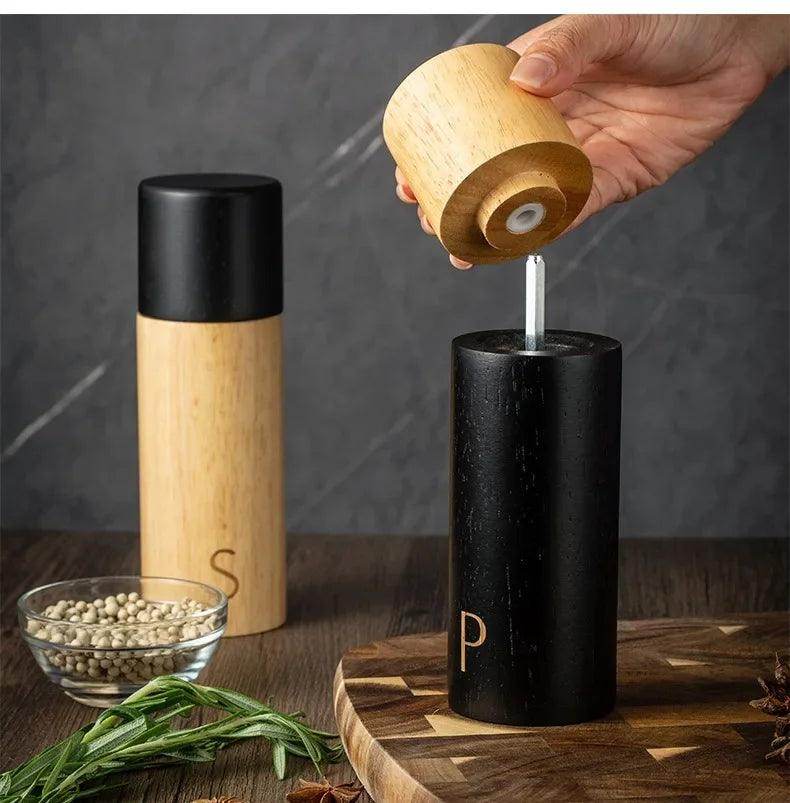 Wooden Salt & Pepper Grinder Set - My Store