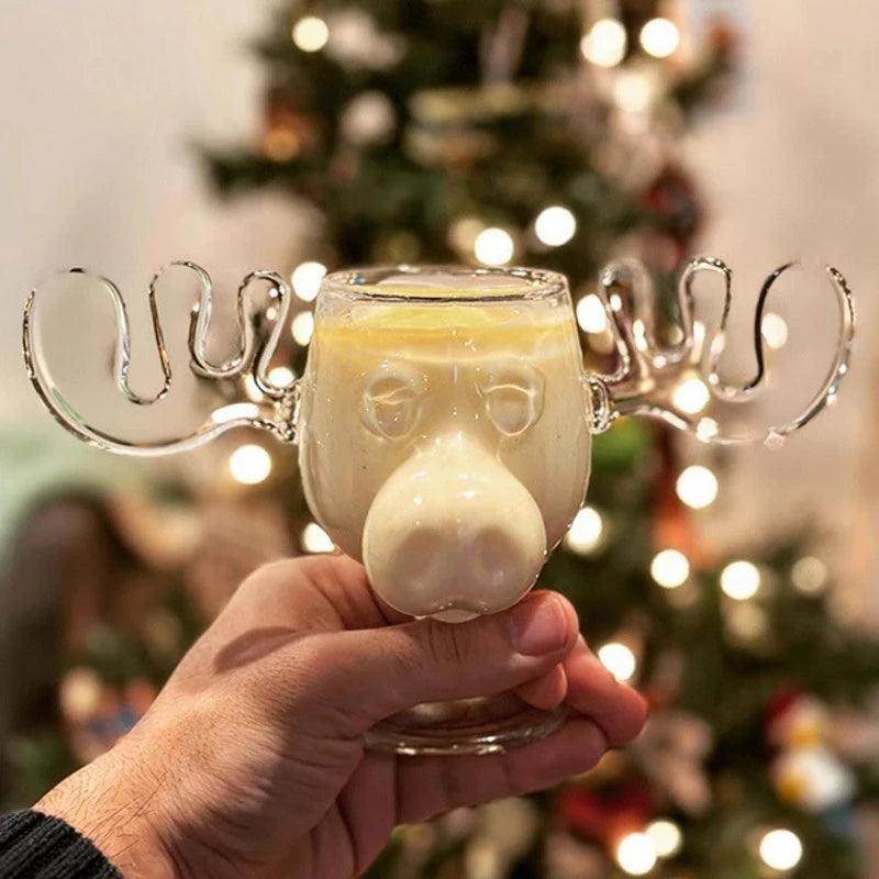 Elk Wine Glass - 200ml Reindeer Cocktail & Juice Cup - My Store
