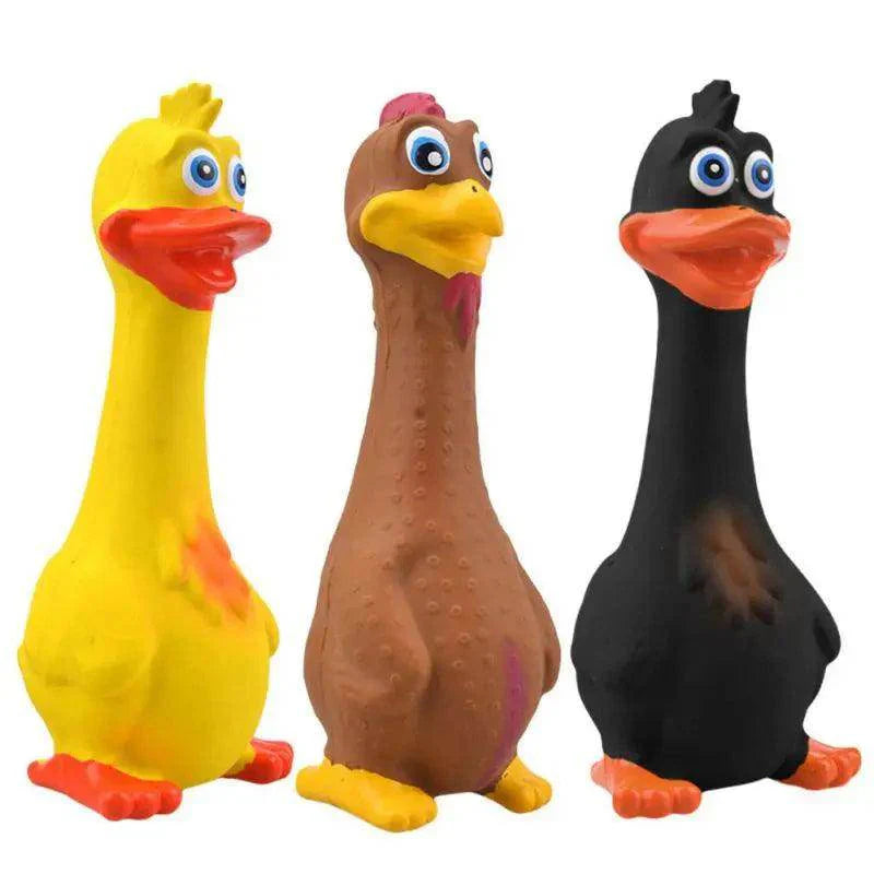 Screaming Chicken Squeaky Dog Toy - My Store