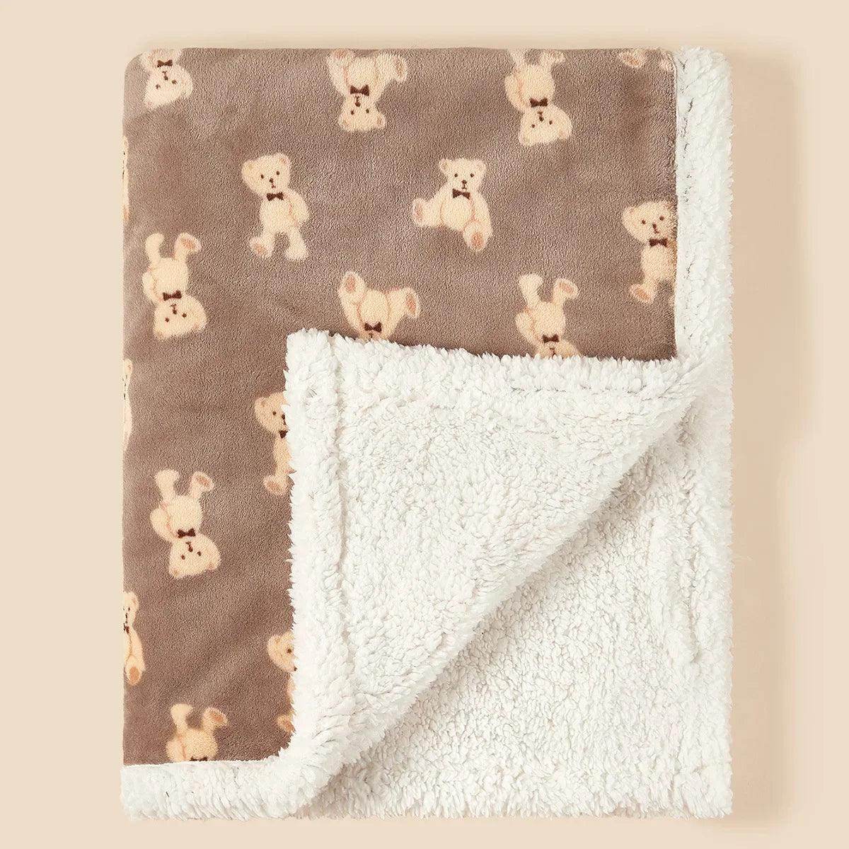 Flannel Lamb Fleece Winter Baby Blanket - My Store