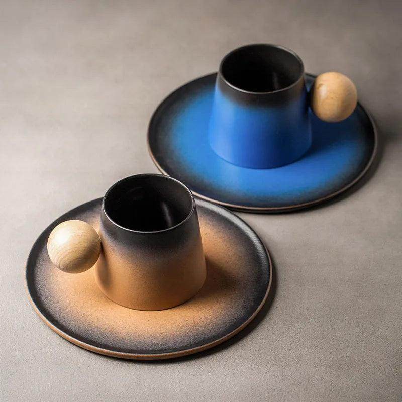 Light Luxury Ceramic Coffee Cup and Saucer Set - My Store