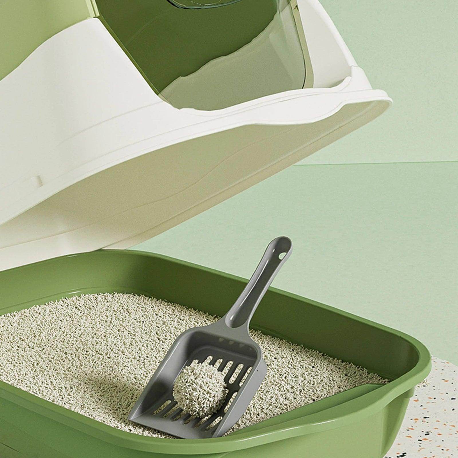 Hooded Cat Litter Box with Scoop - My Store