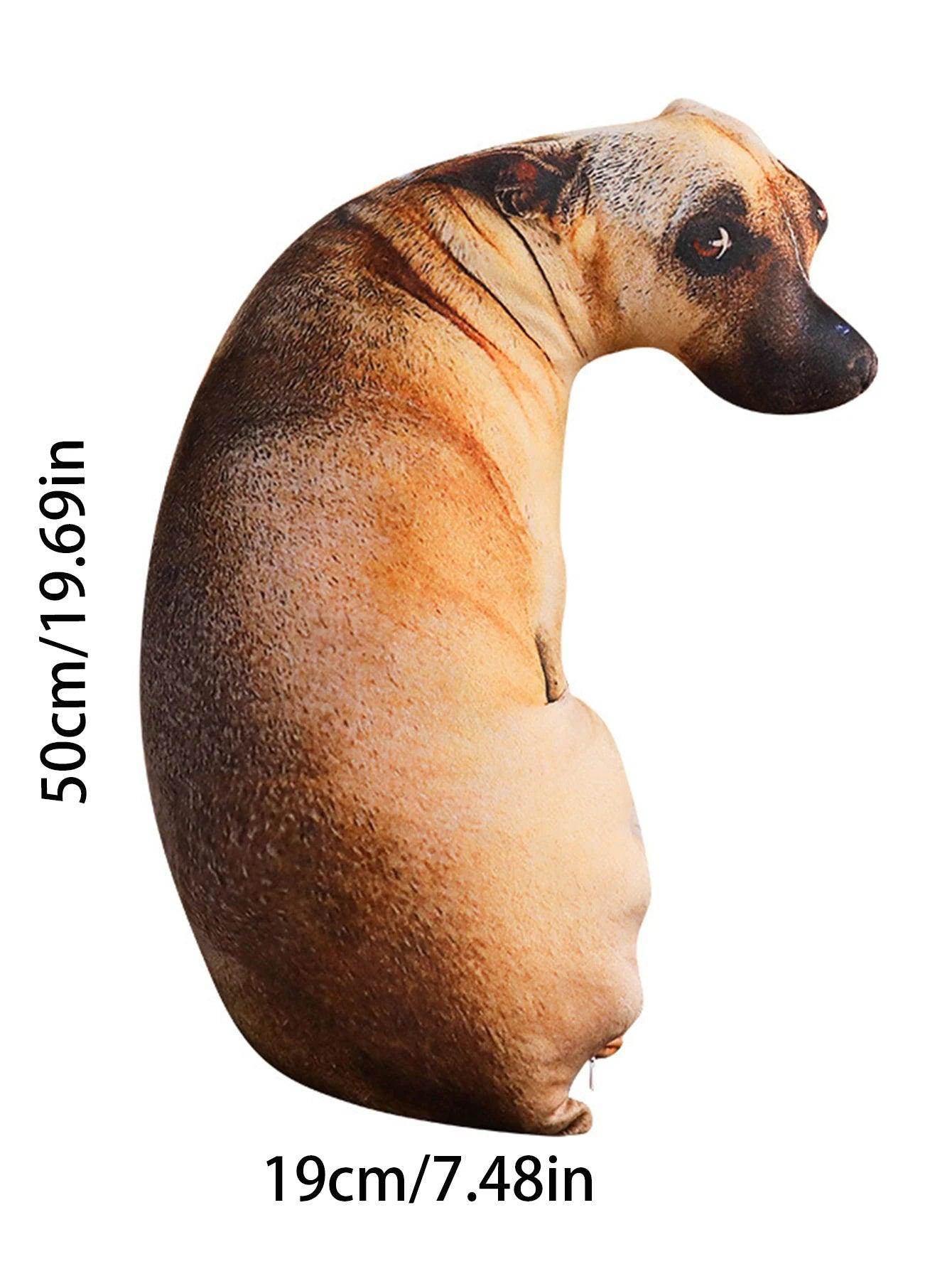 3D Lifelike Dog Print Throw Pillow – Fun & Cozy Home Cushion - My Store