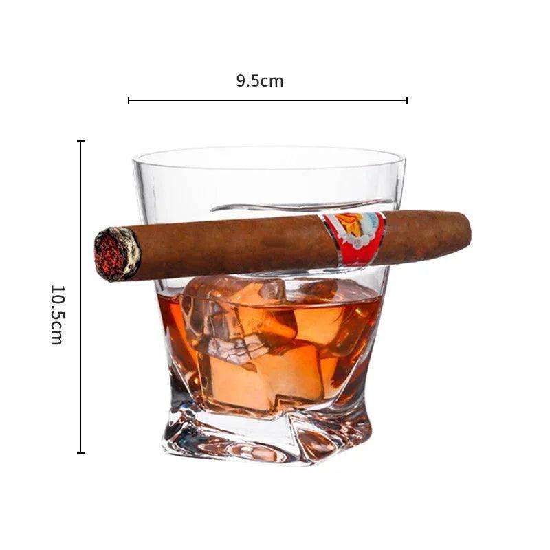 Creative Luxury Whiskey Glass with Cigar Rest - My Store
