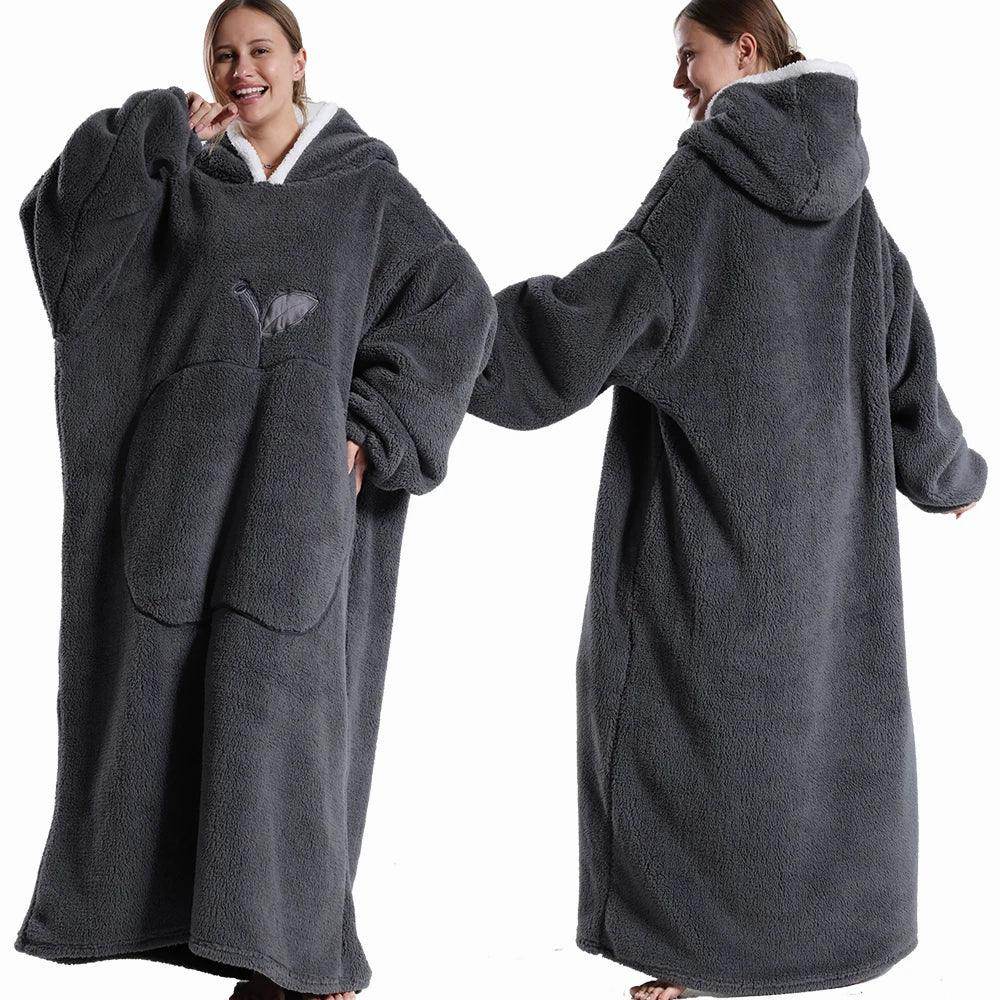 Extra Long Hooded Flannel Blanket - My Store