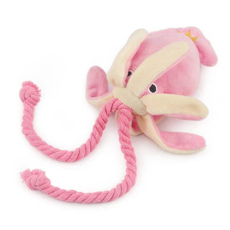 Octopus Plush Rope Squeaky Pet Toy - My Store