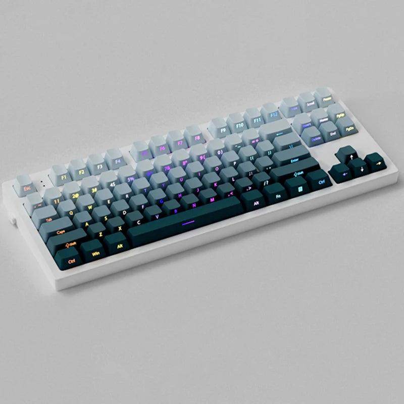 135 Keys Gradient Green Shine Through Keycaps - My Store