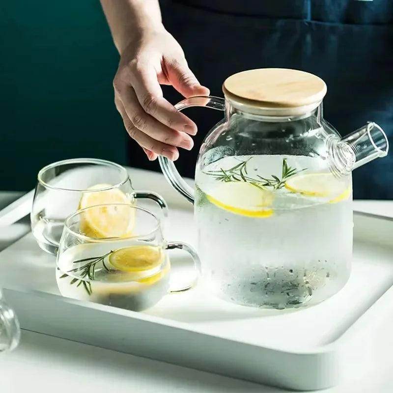 1.8L Transparent Borosilicate Glass Teapot - My Store