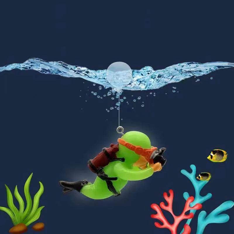 Mini Diver Glow Aquarium Decor with Floating Ball - My Store