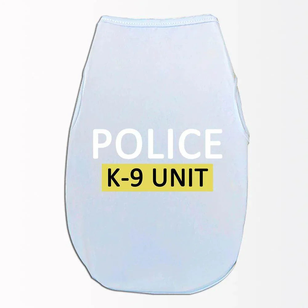 Pet Cats Dogs Cartoon POLICE Print Vest Cats and Dogs Spring Summer Breathable Comfortable For Small and Medium Dog - My Store