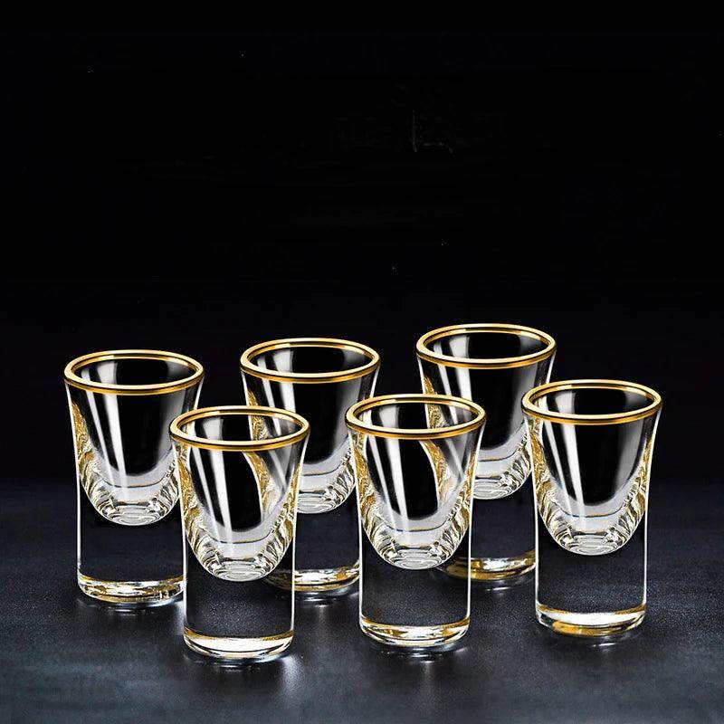 6pcs Gold Foil Color Spirits Cups - My Store