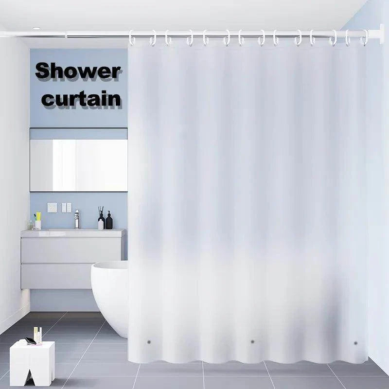 Clear PEVA Shower Curtain with Hooks - My Store