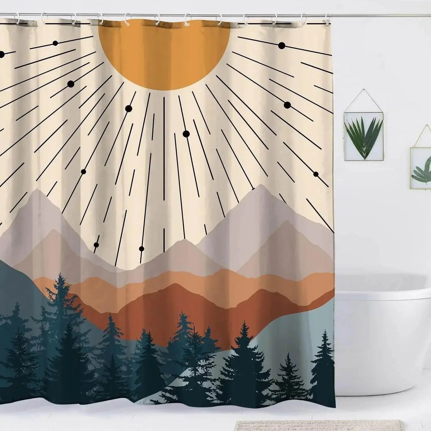 Bohemian Geometric Shower Curtain - My Store
