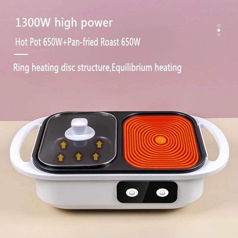 2-in-1 Non-Stick Shabu Grill & Hot Pot - My Store