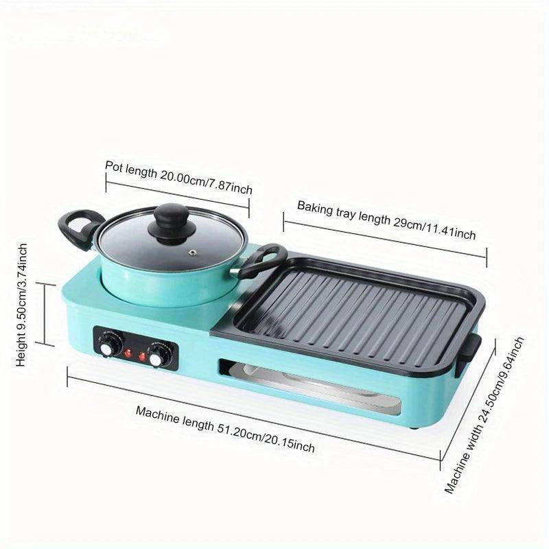 3-in-1 Electric Grill with Hot Pot - My Store