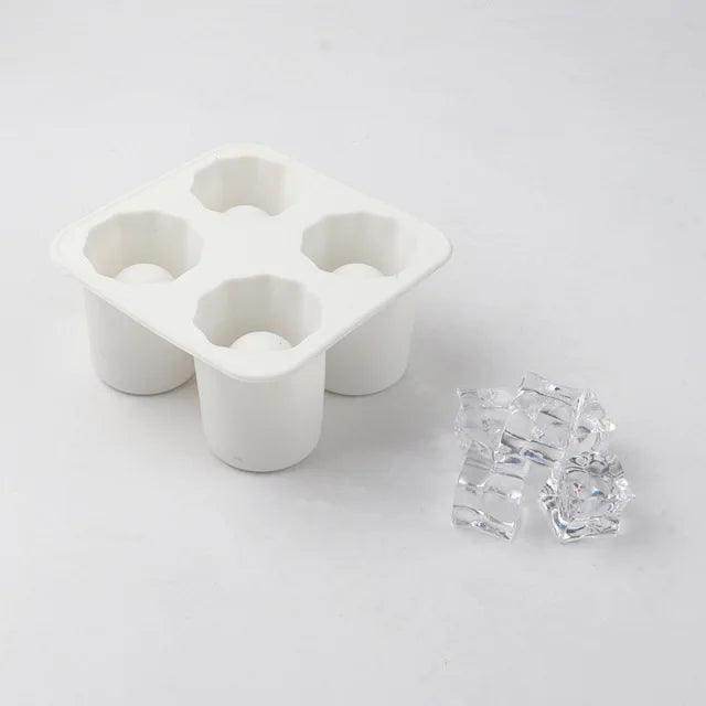 4-Cup Silicone Ice Cube Mold Tray - My Store