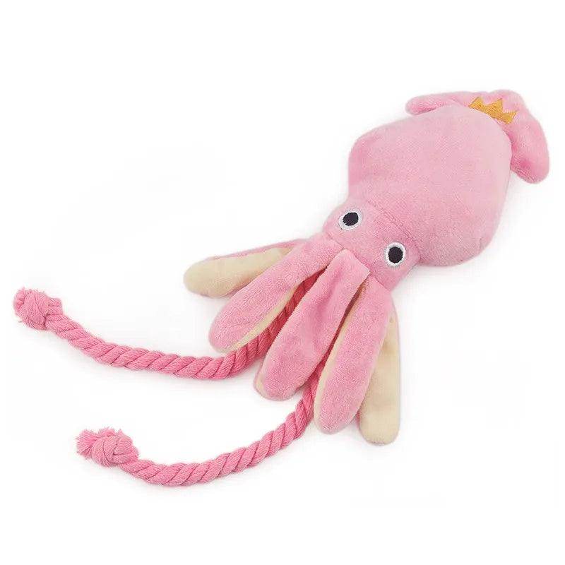 Octopus Plush Rope Squeaky Pet Toy - My Store
