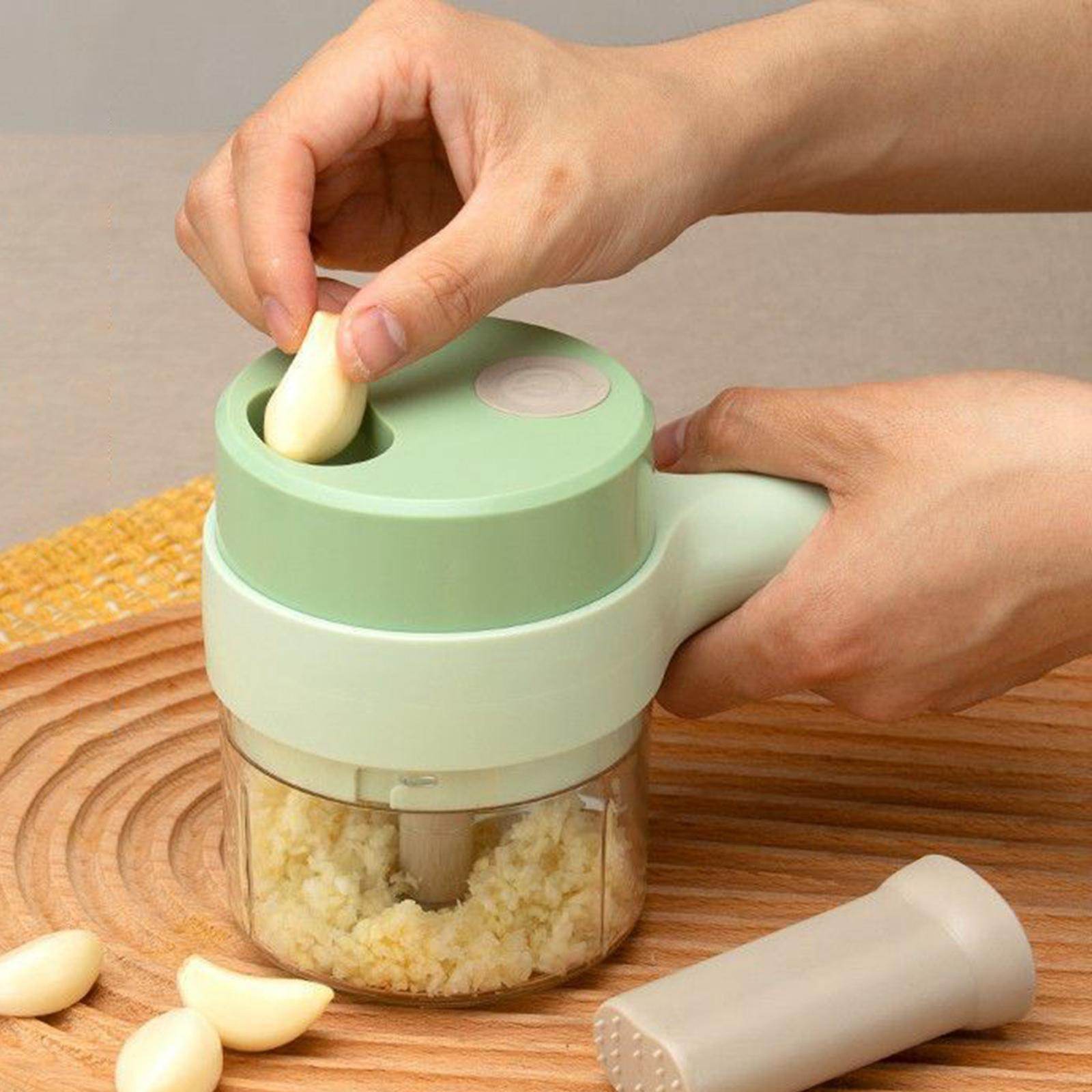 USB 4-in-1 Handheld Rechargeable Vegetable Chopping Machine - My Store
