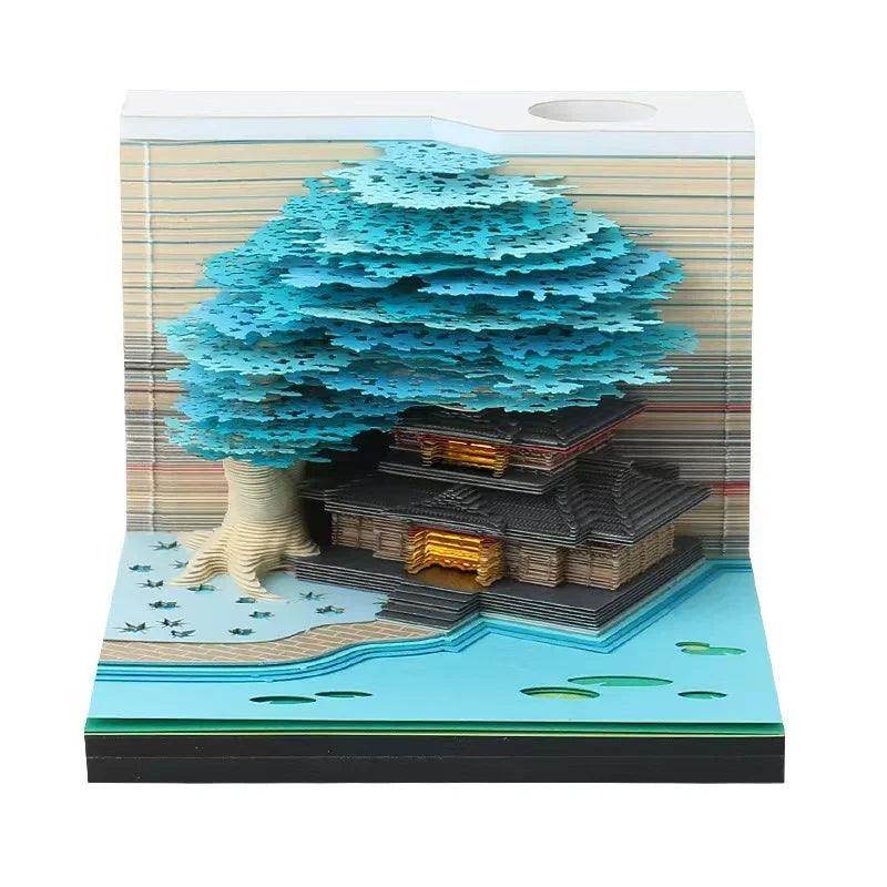 Mystical 3D Desk Calendar Pop-Up Castle - My Store