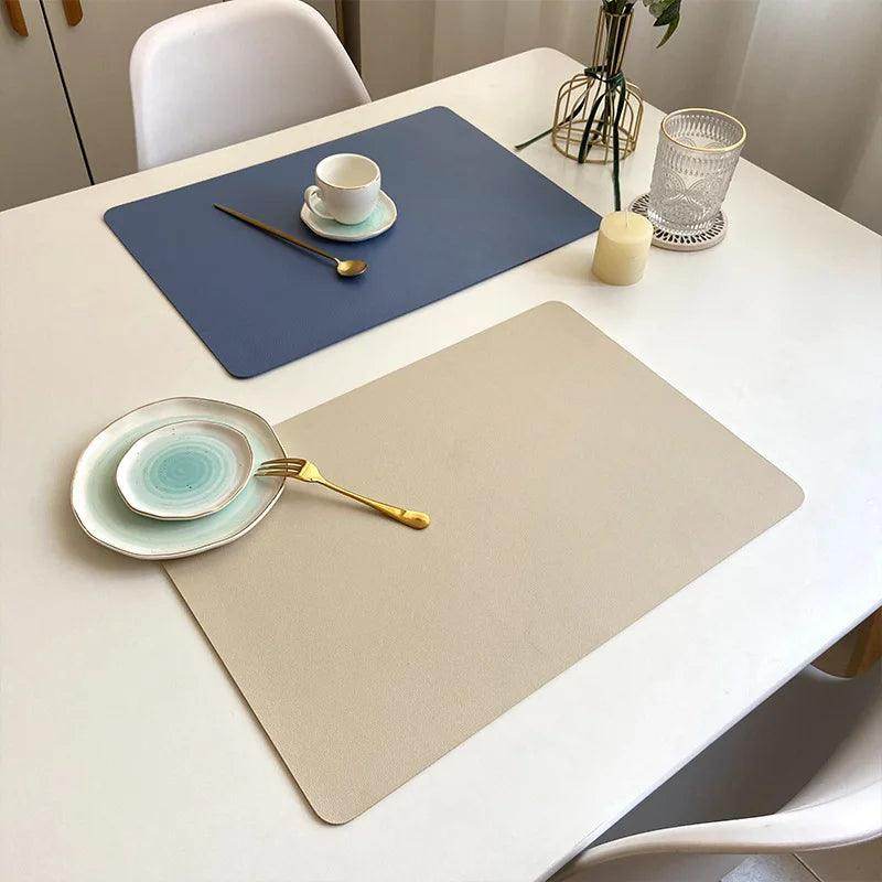 Double-Layer Leather Placemat - My Store