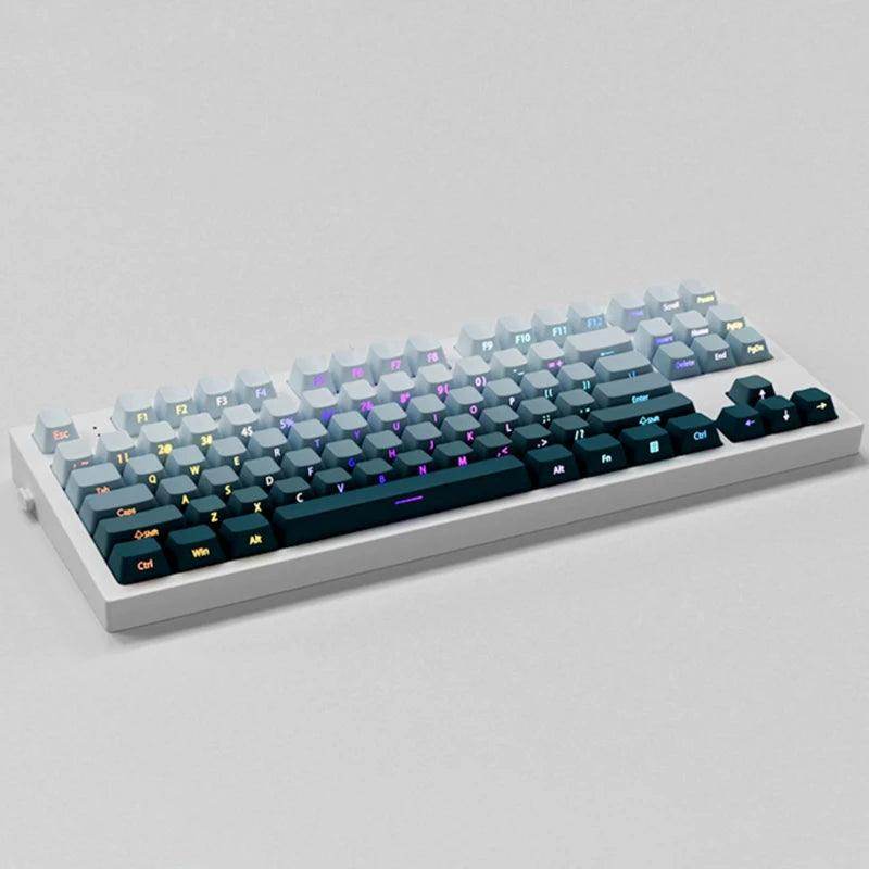 135 Keys Gradient Green Shine Through Keycaps - My Store