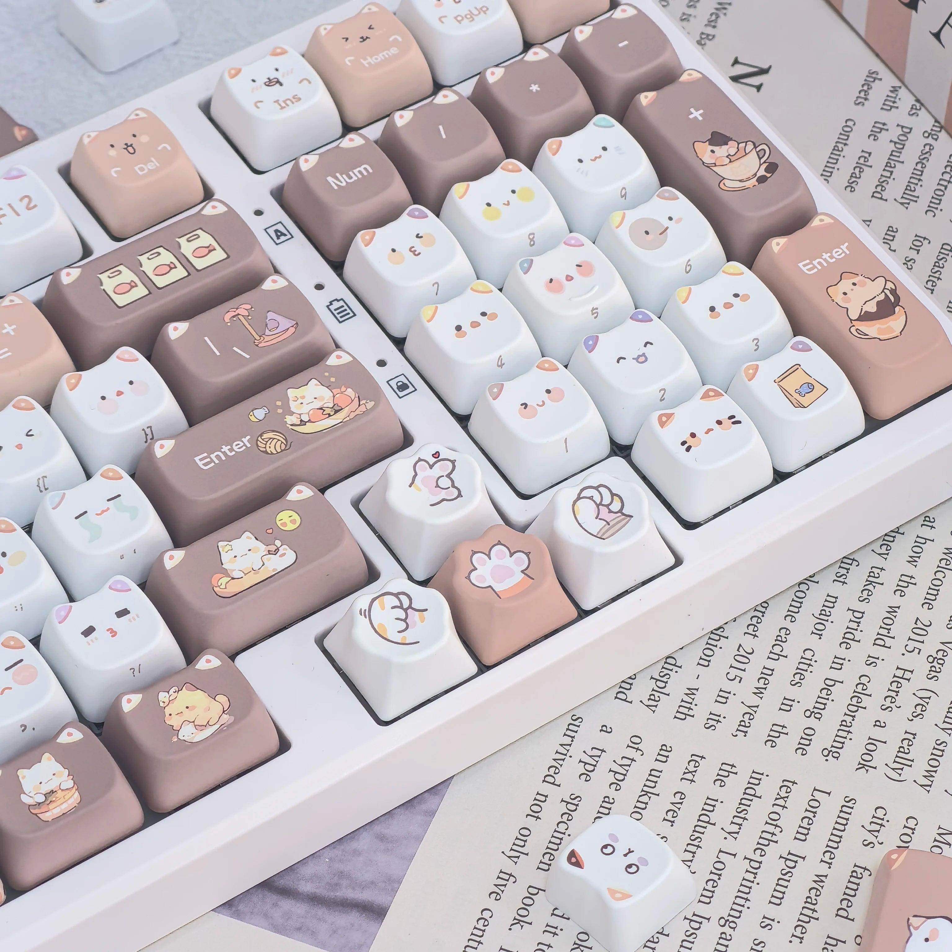 Cute Meow Keycaps - My Store