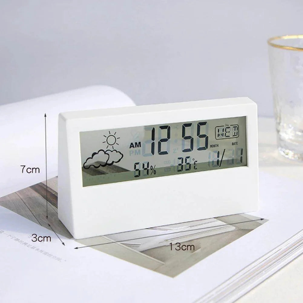 Digital Thermo-Hygrometer Desk Clock - My Store