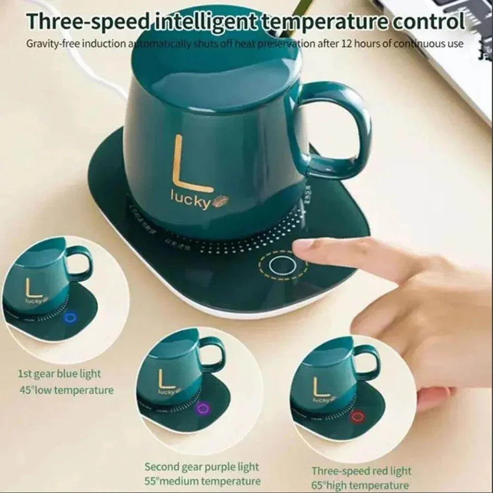 55° Ceramic Coffee Mug with Smart Heating Coaster - My Store