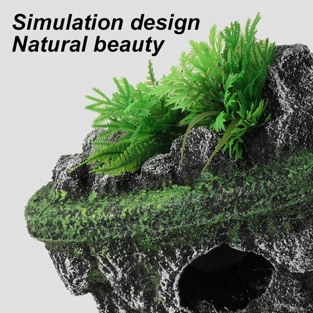 Suspended Floating Stone Aquarium Decoration - My Store