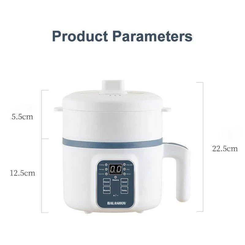 1.7L Electric Rice Cooker - Multi-Function Smart Pot for Rice, Soup, Stew, and More - My Store