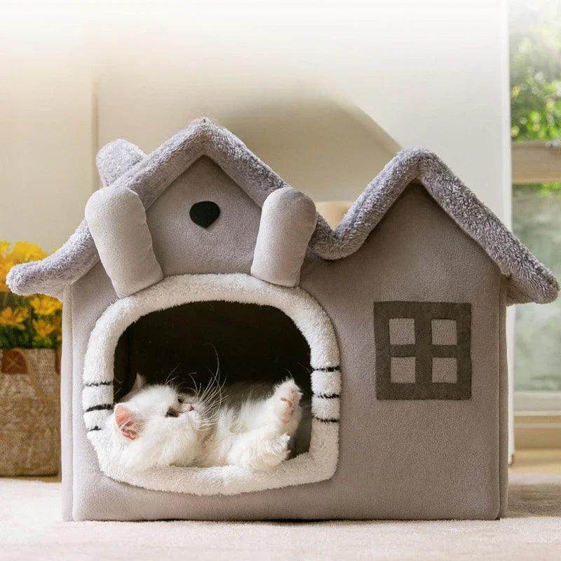 Foldable Luxury Pet House with Detachable Mat - My Store