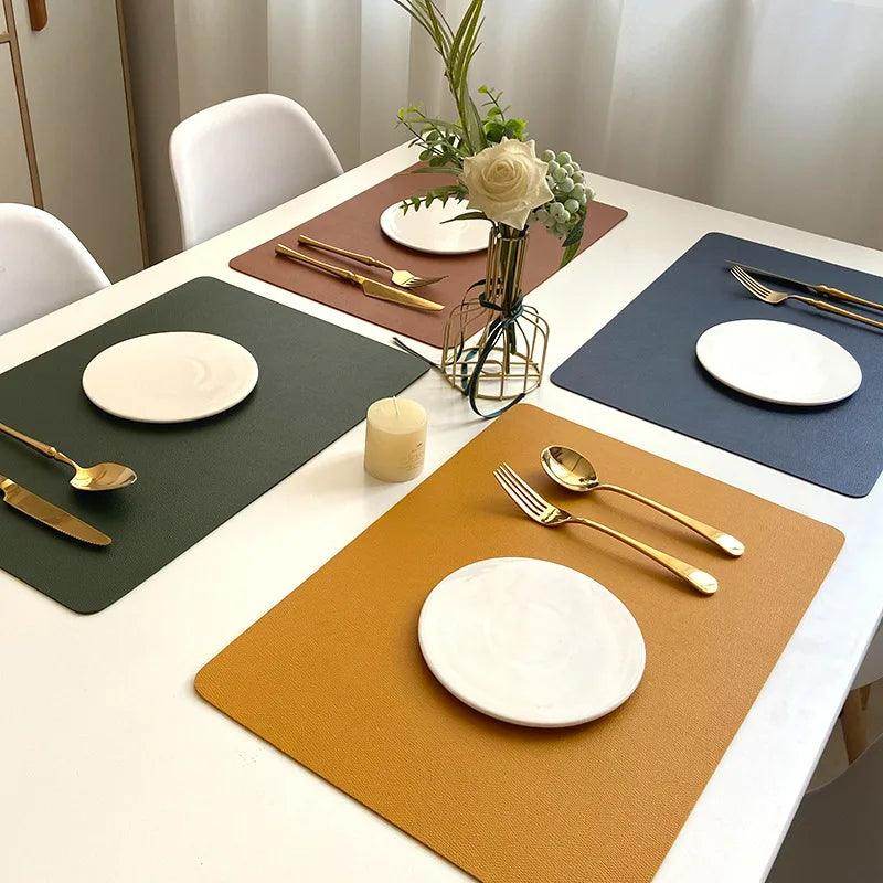 Double-Layer Leather Placemat - My Store