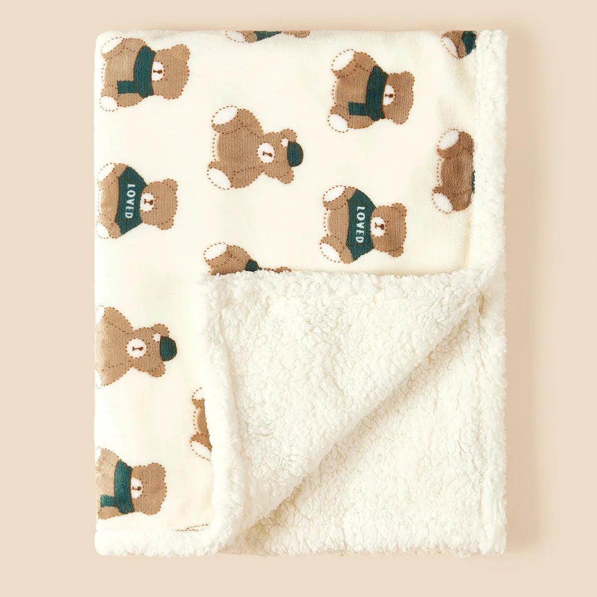 Flannel Lamb Fleece Winter Baby Blanket - My Store