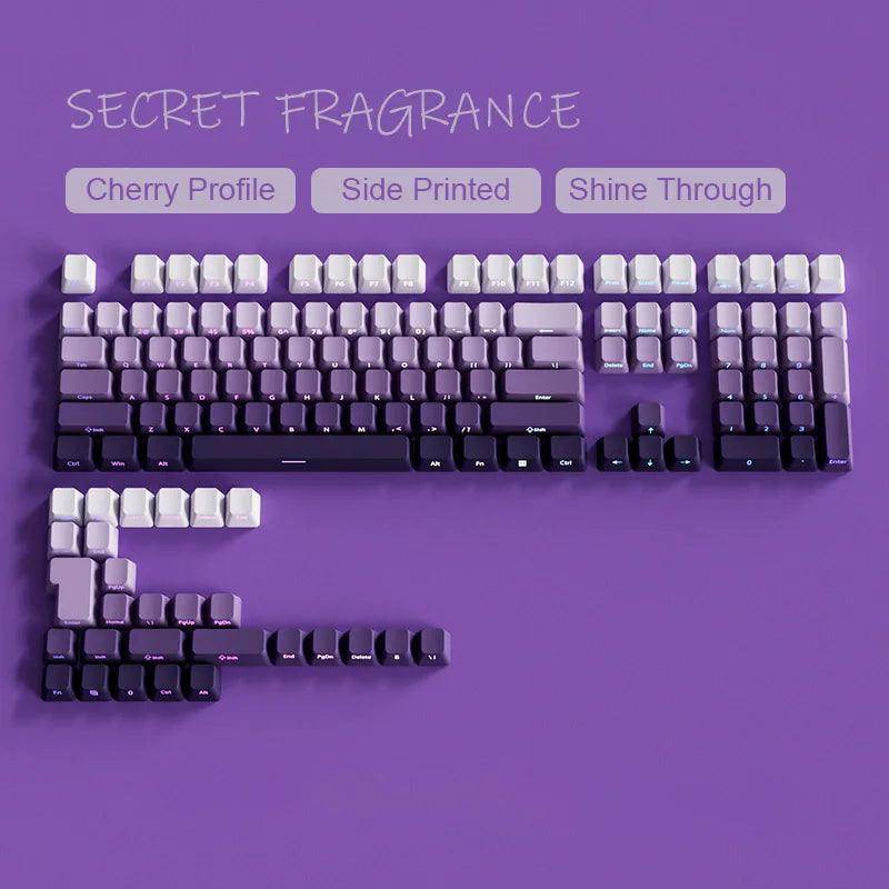 135 Keys Gradient Green Shine Through Keycaps - My Store