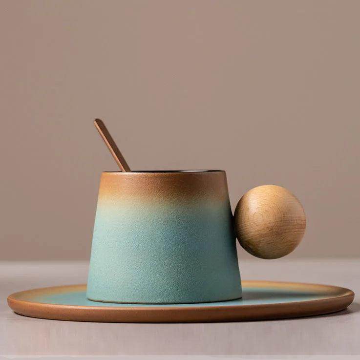 Light Luxury Ceramic Coffee Cup and Saucer Set - My Store