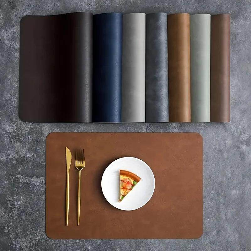 4pcs, Leather Placemats, Rectangular - My Store