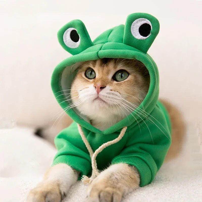 Frog Shaped Cat & Dog Hoodie - My Store