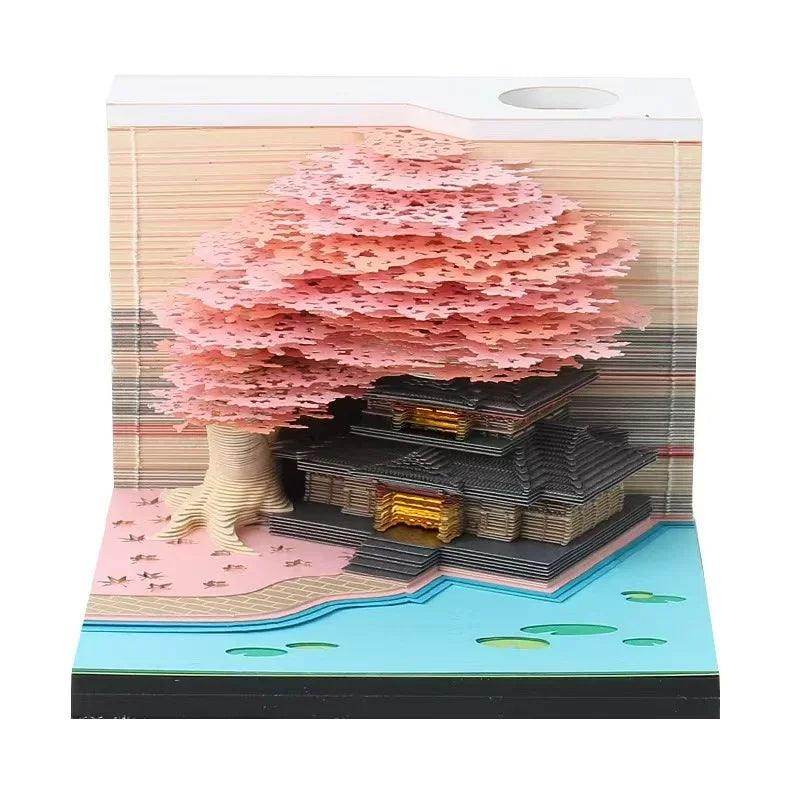 Mystical 3D Desk Calendar Pop-Up Castle - My Store